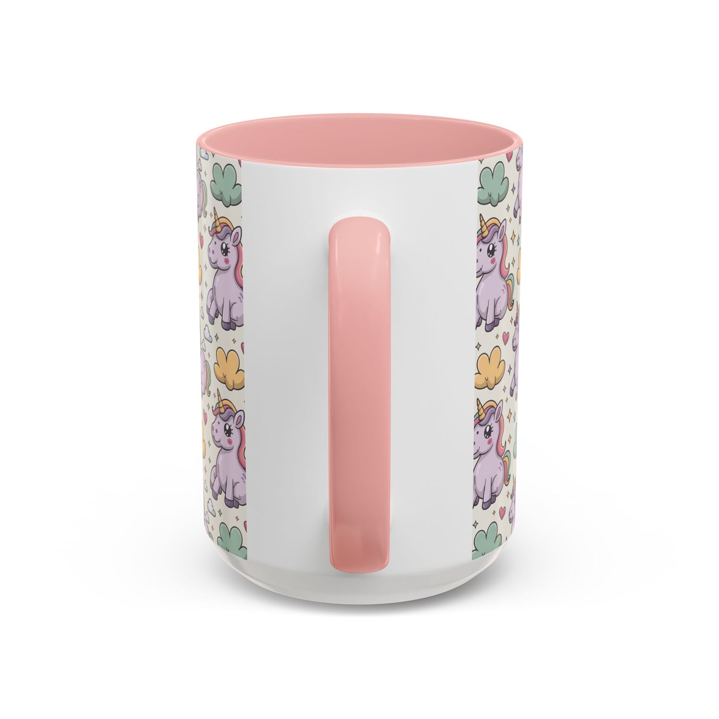 Cute Pastel Unicorn Coffee Mug — Pink Accent 11/15oz