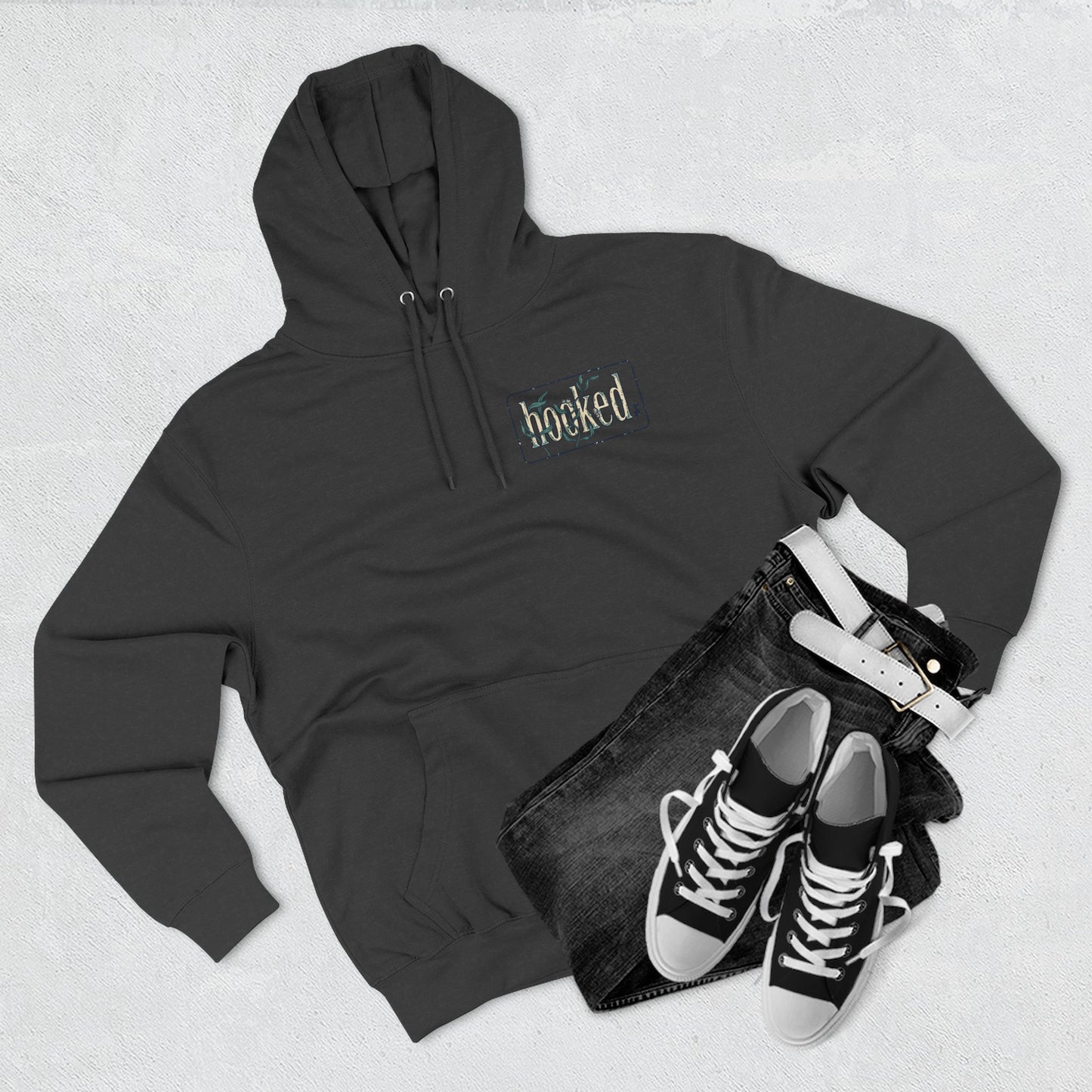 Fishing Hoodie — "Like a Fish in the Water" Graphic Pullover