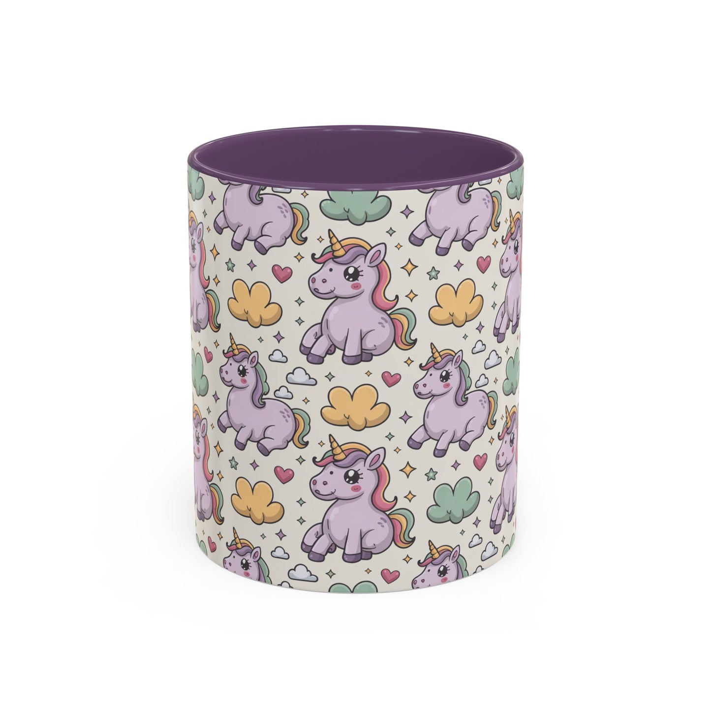 Cute Pastel Unicorn Coffee Mug — Pink Accent 11/15oz