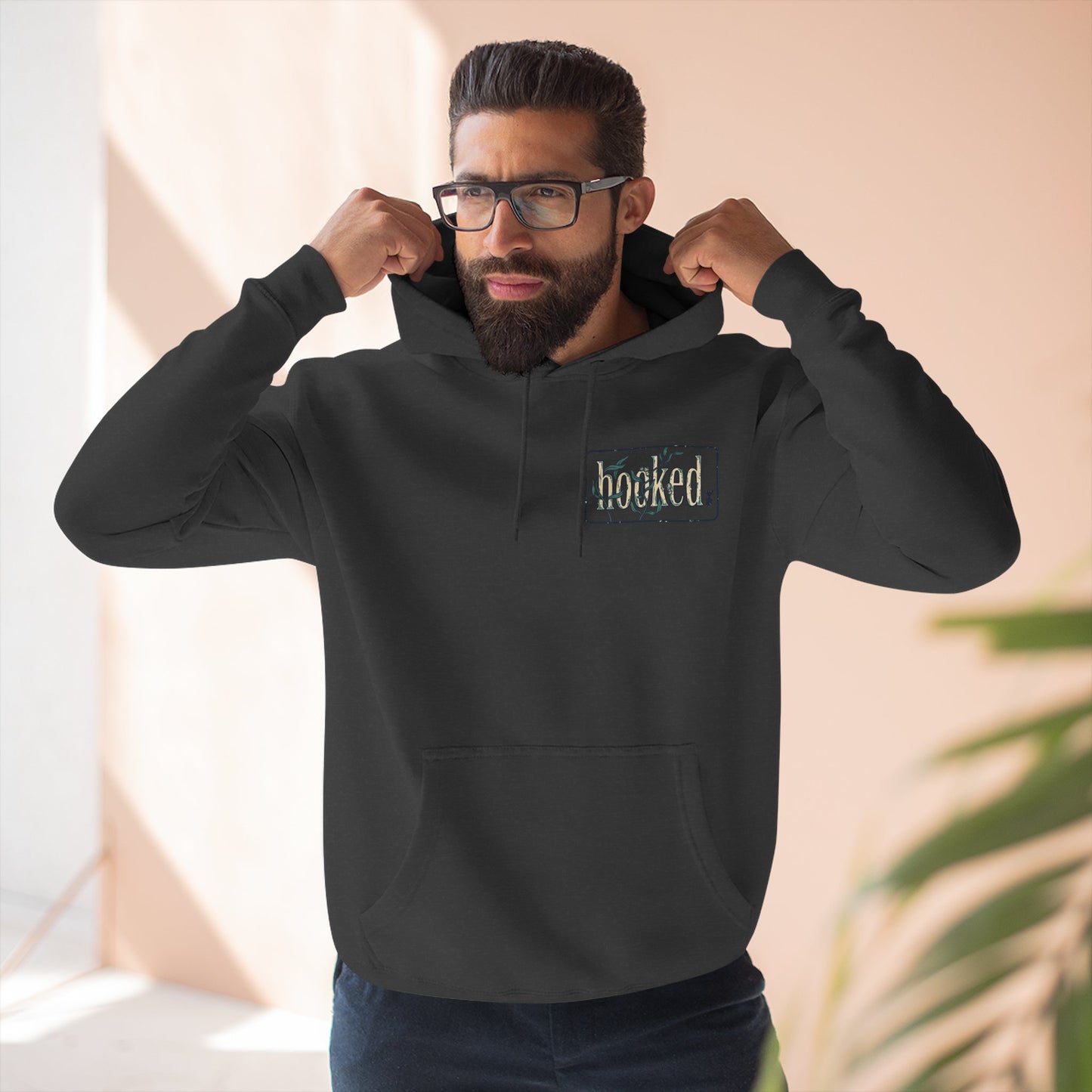 Fishing Hoodie — "Like a Fish in the Water" Graphic Pullover