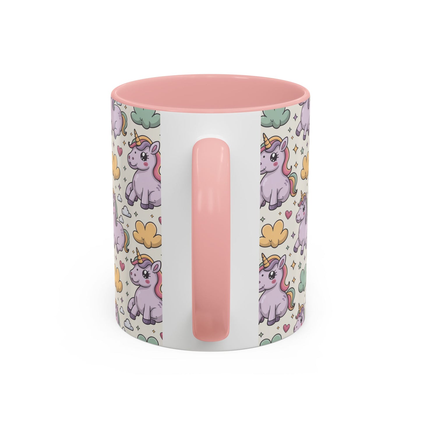 Cute Pastel Unicorn Coffee Mug — Pink Accent 11/15oz