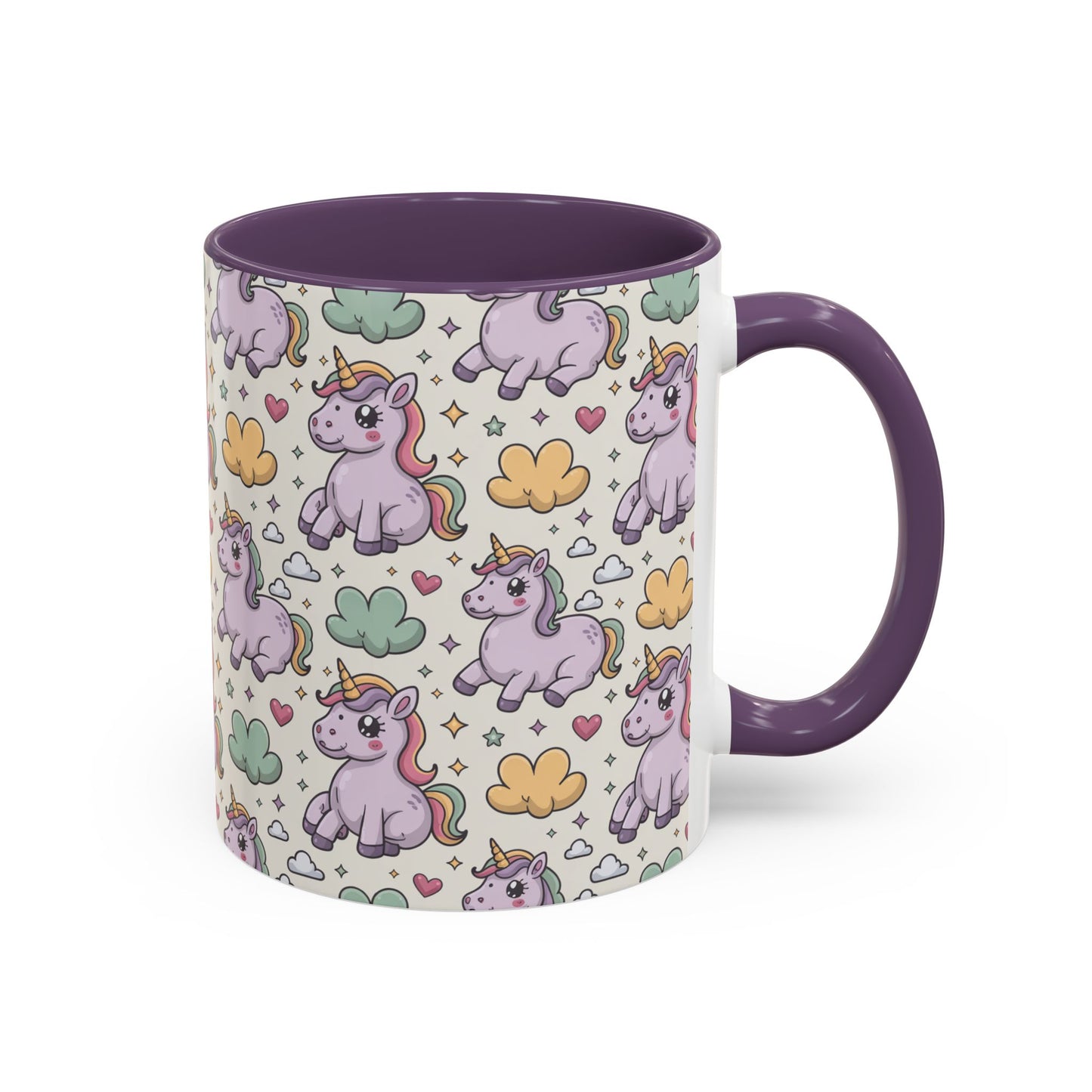 Cute Pastel Unicorn Coffee Mug — Pink Accent 11/15oz