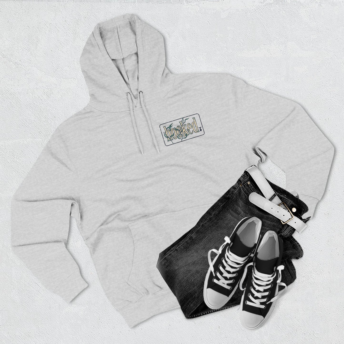 Fishing Hoodie — "Like a Fish in the Water" Graphic Pullover