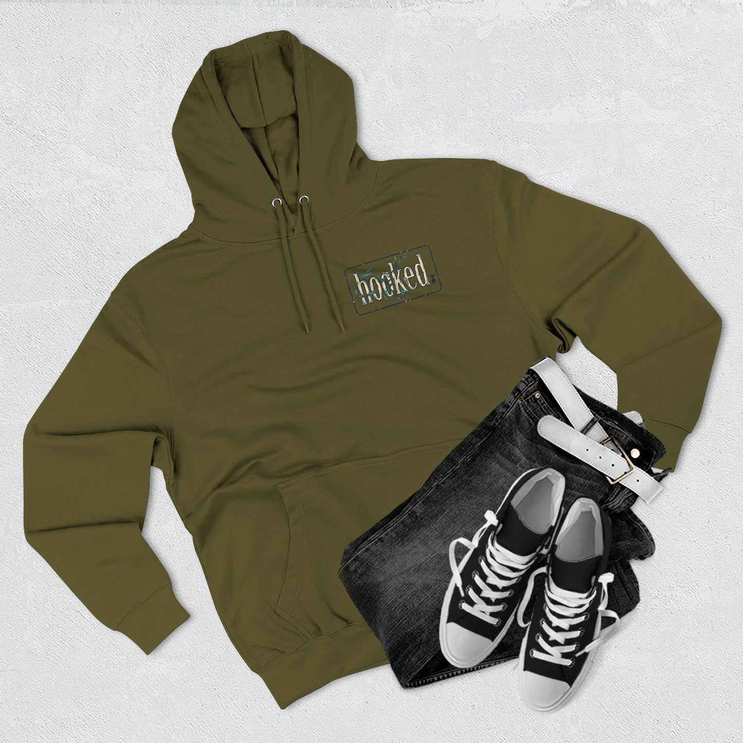 Fishing Hoodie — "Like a Fish in the Water" Graphic Pullover