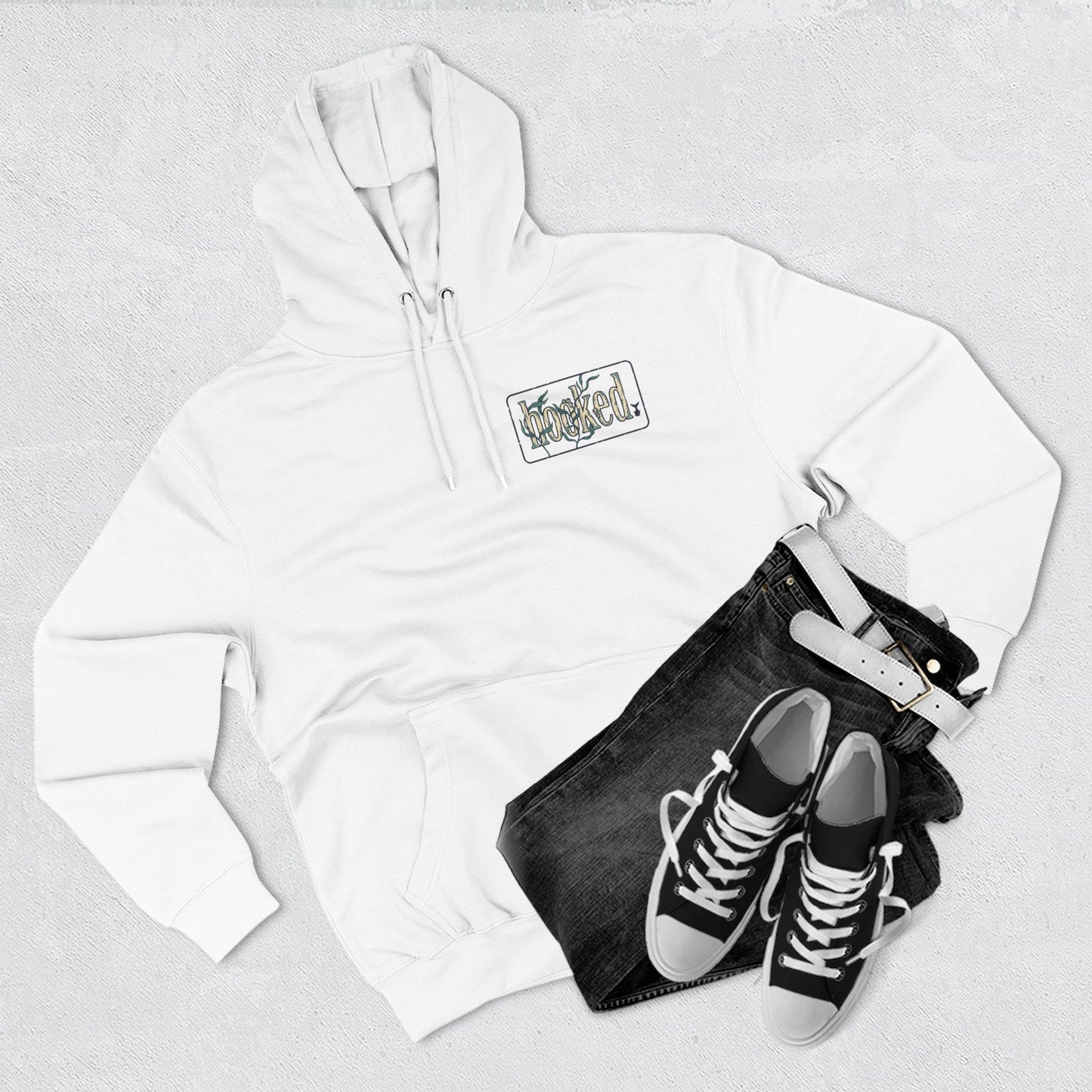 Fishing Hoodie — "Like a Fish in the Water" Graphic Pullover