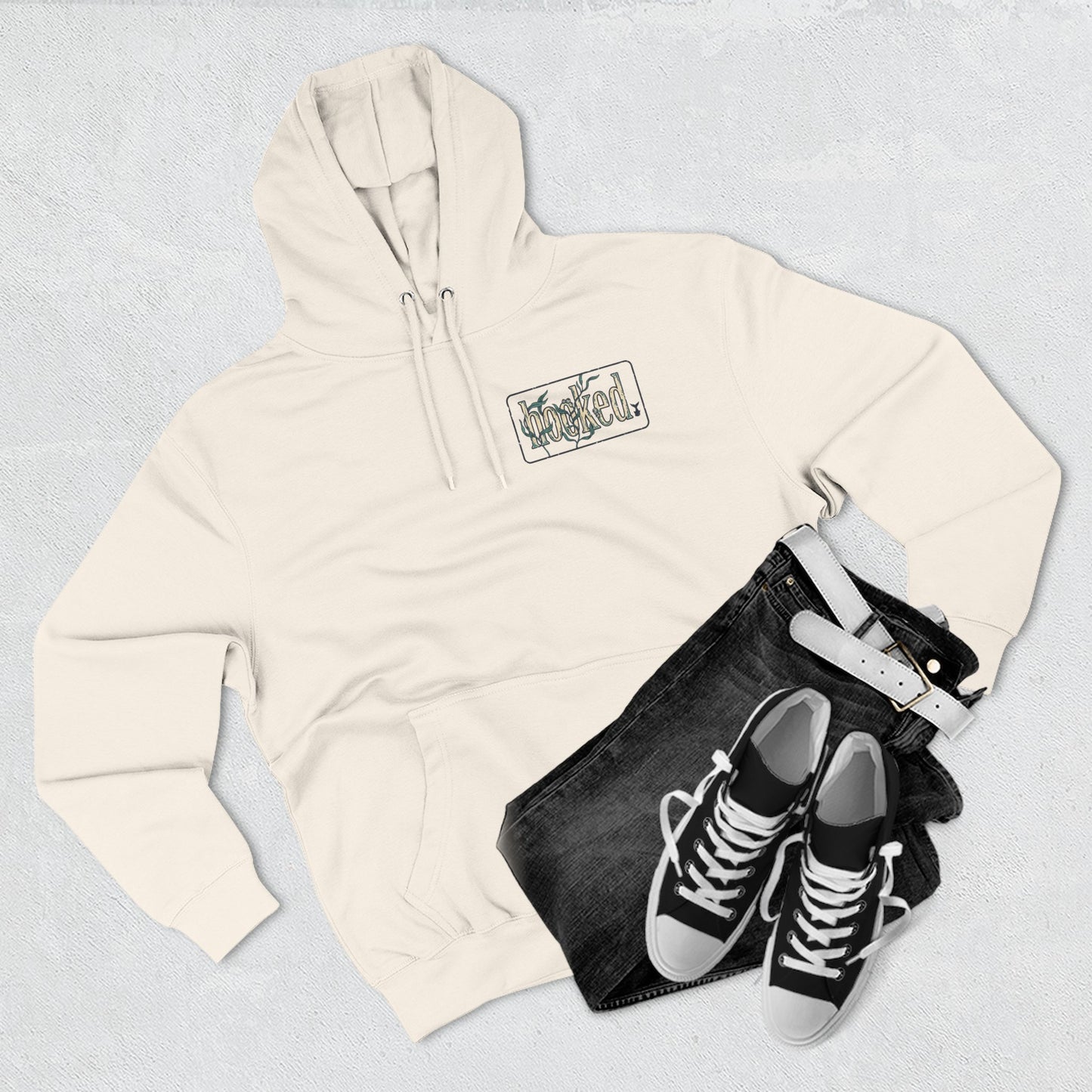 Fishing Hoodie — "Like a Fish in the Water" Graphic Pullover
