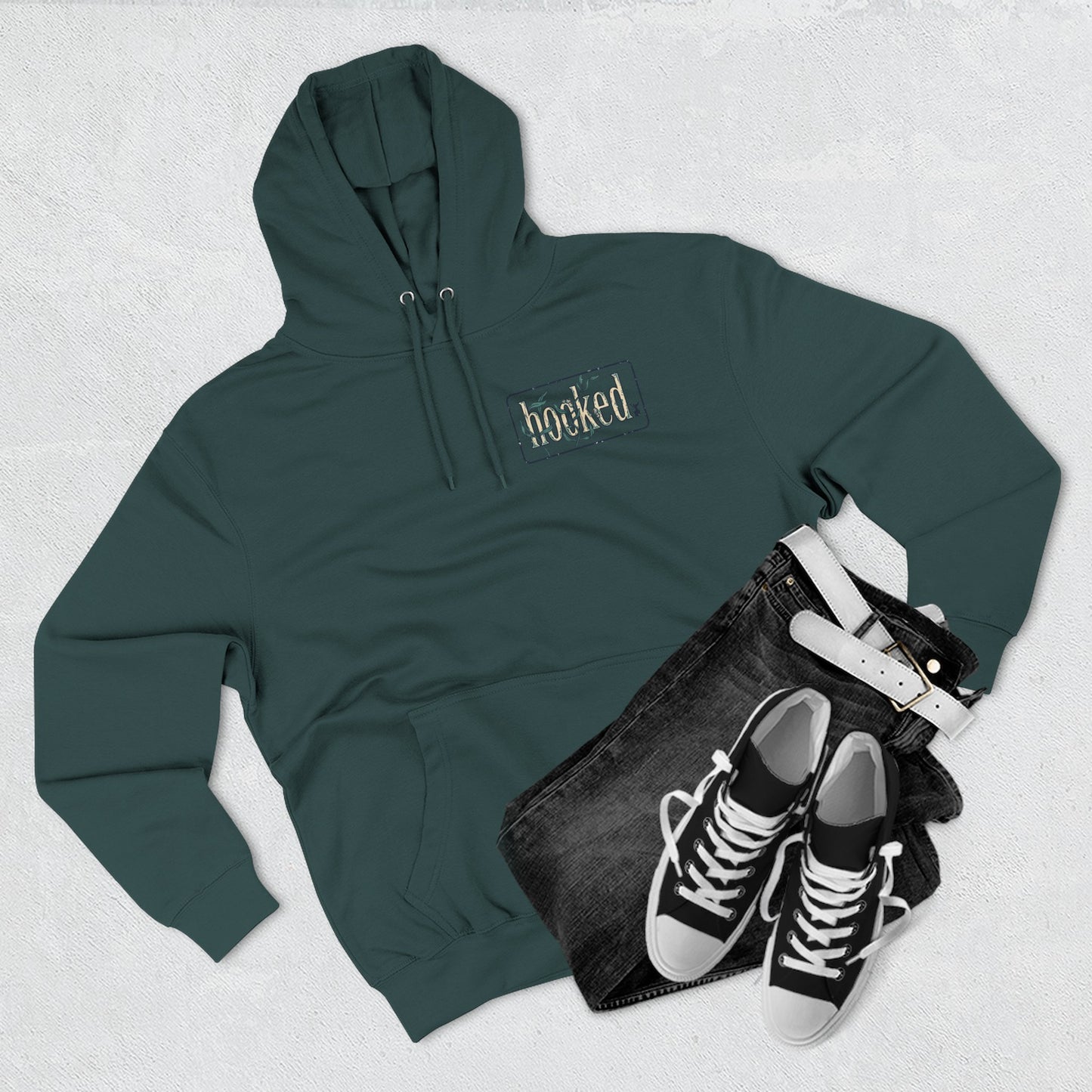 Fishing Hoodie — "Like a Fish in the Water" Graphic Pullover