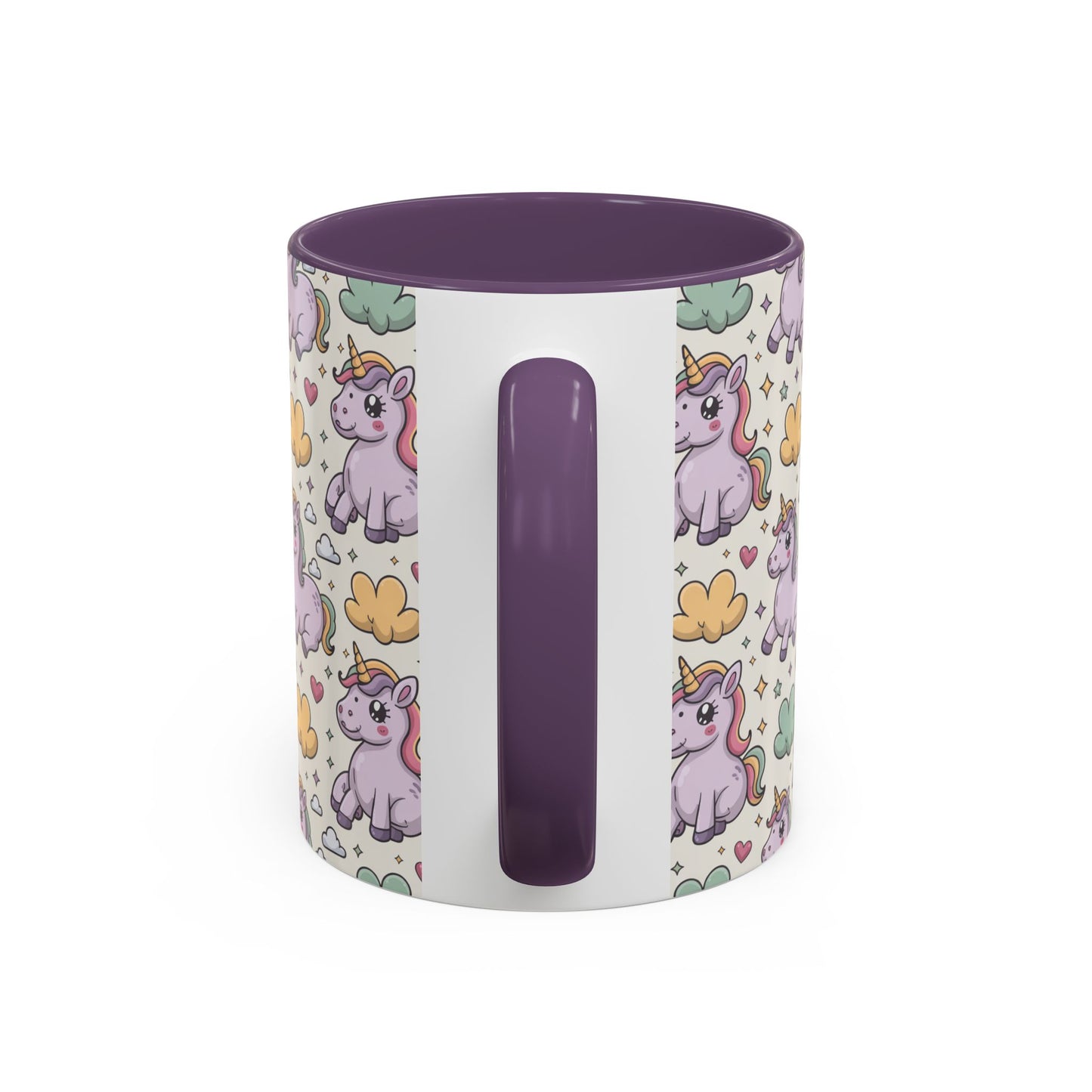 Cute Pastel Unicorn Coffee Mug — Pink Accent 11/15oz