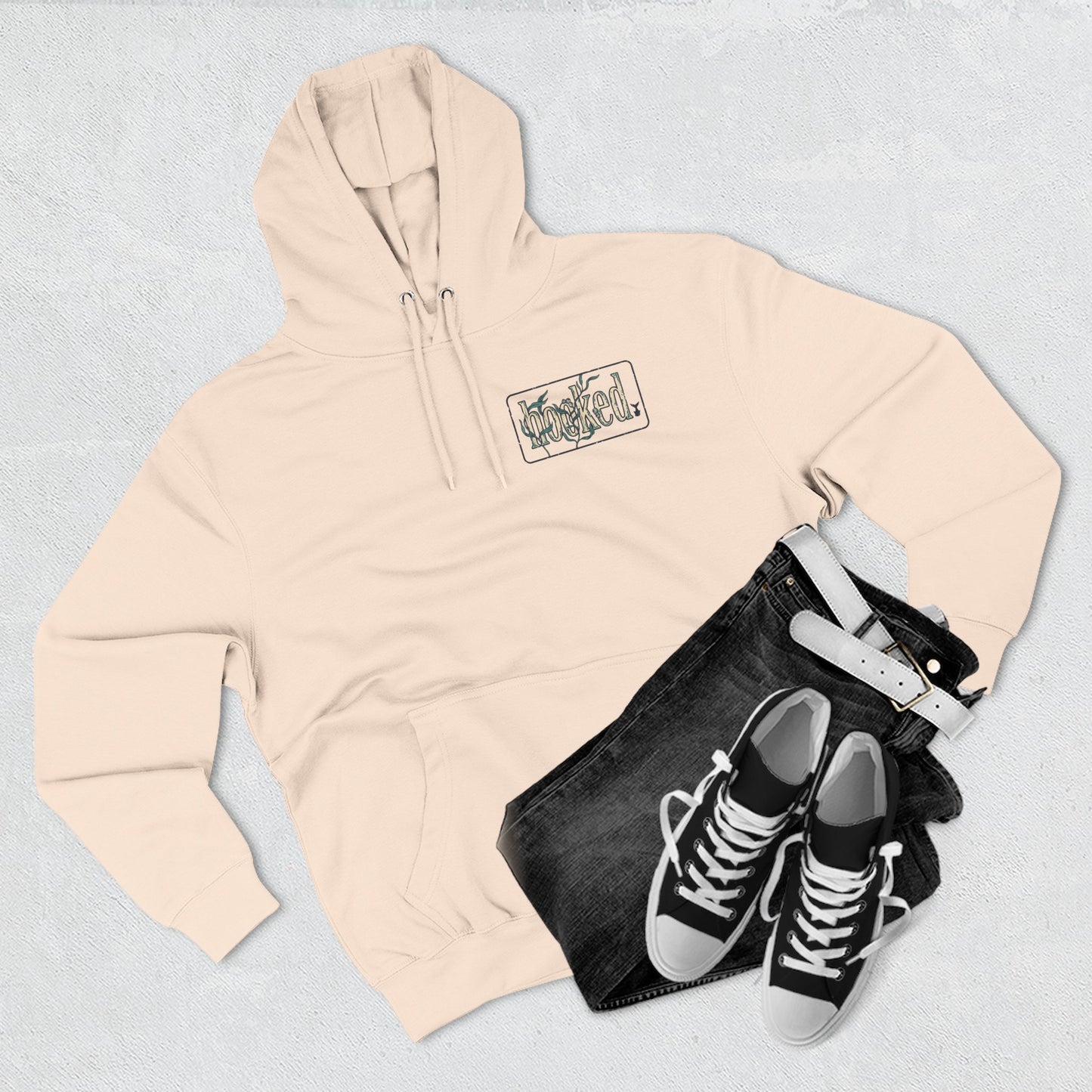 Fishing Hoodie — "Like a Fish in the Water" Graphic Pullover