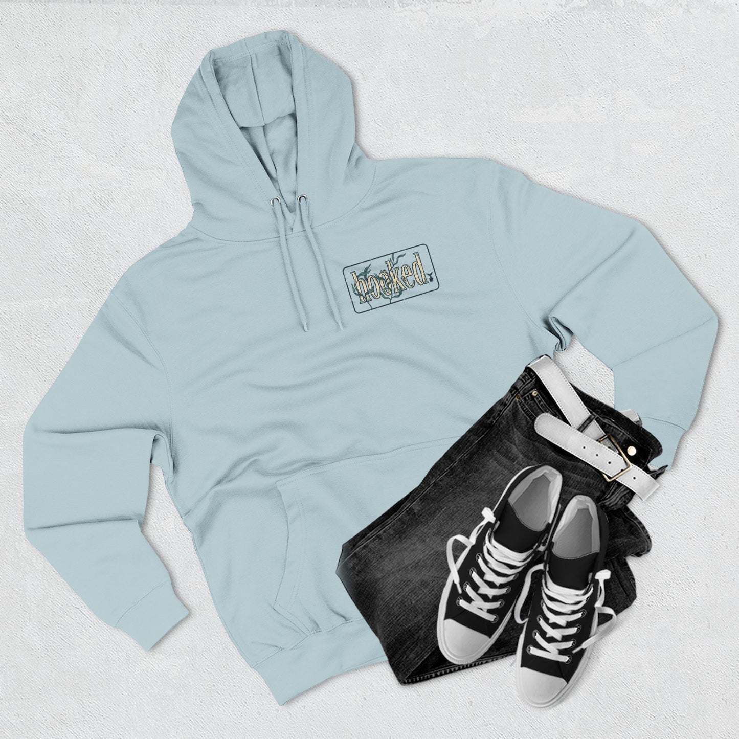 Fishing Hoodie — "Like a Fish in the Water" Graphic Pullover