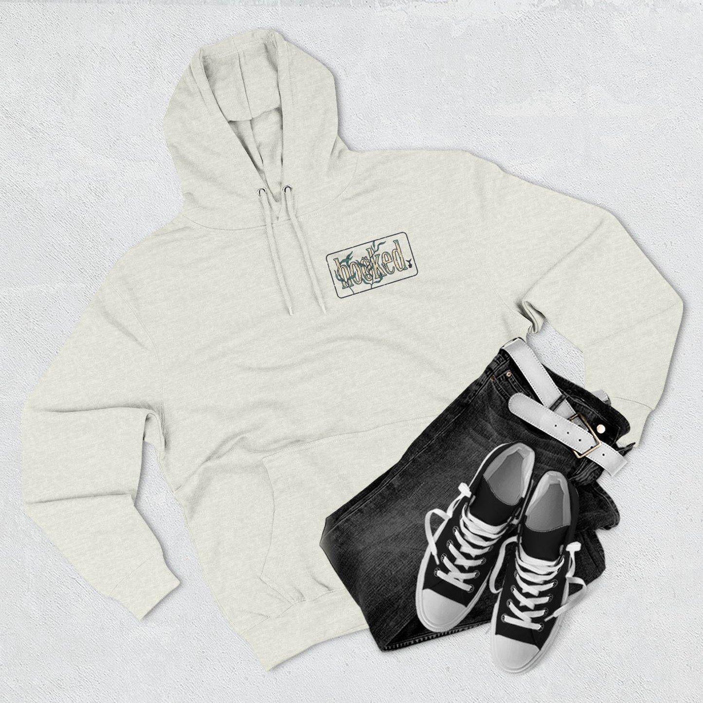 Fishing Hoodie — "Like a Fish in the Water" Graphic Pullover