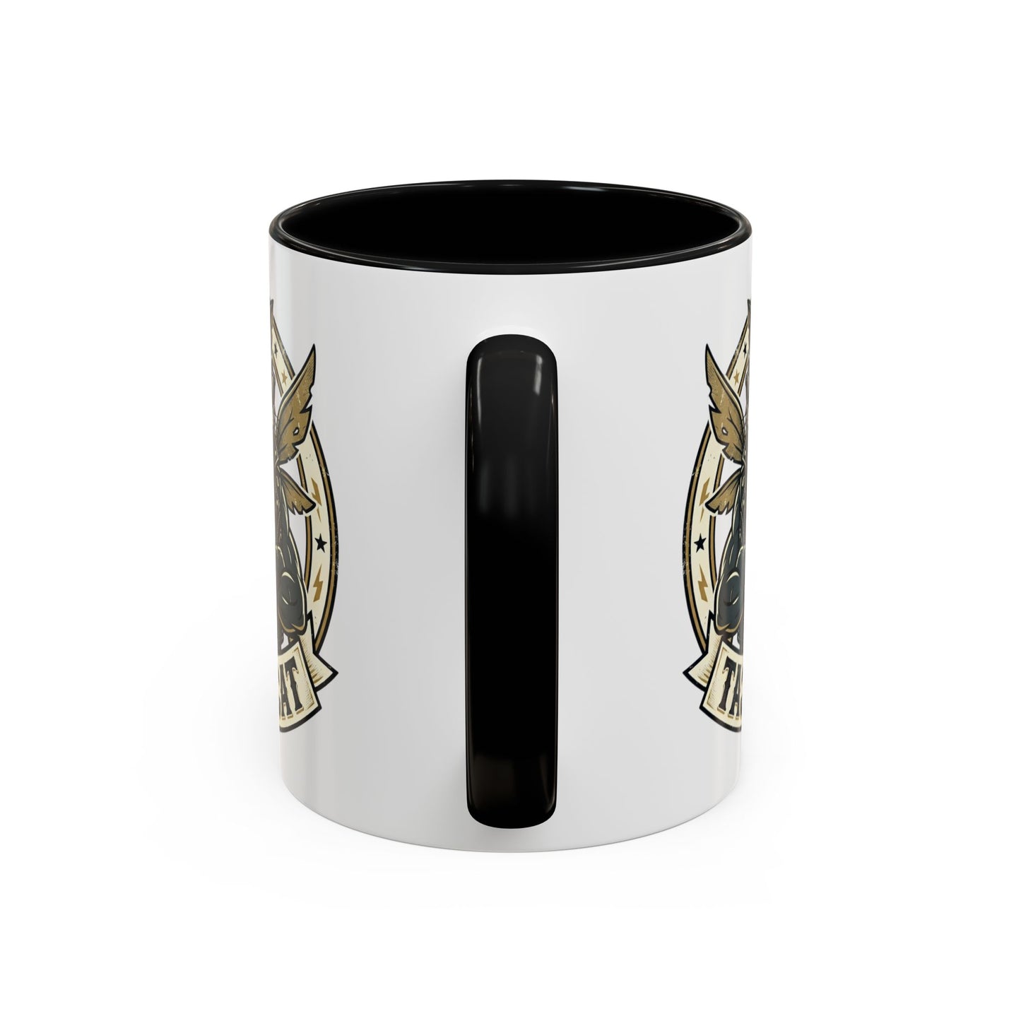 Thug Cat Coffee Mug — Funny Biker Cat Accent Mug (11/15oz)