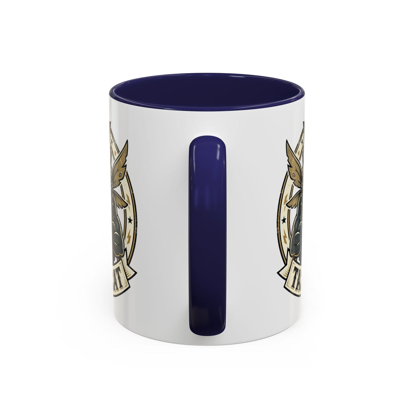 Thug Cat Coffee Mug — Funny Biker Cat Accent Mug (11/15oz)